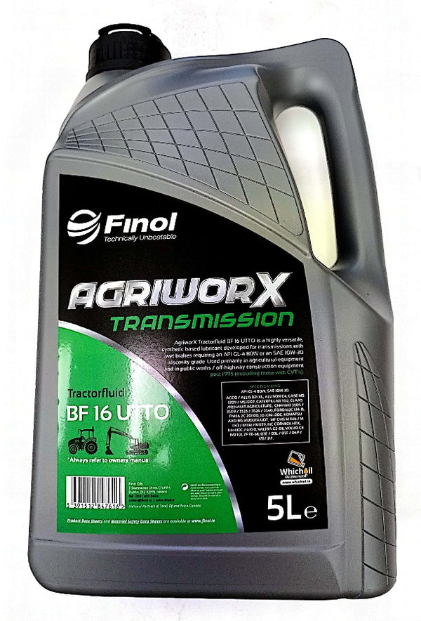 Finol BF16 UTTO Tractor Transmission Oil 5L - Naughton Farm Machinery