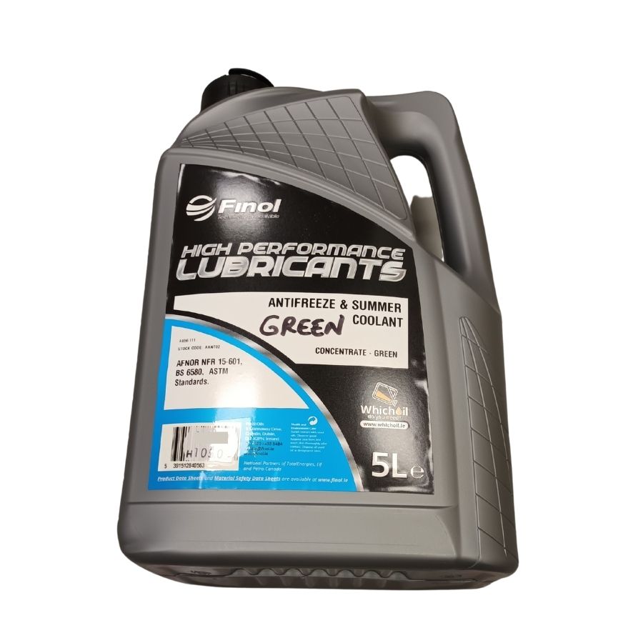 Finol Antifreeze Concentrate Green 5L Naughton Farm Machinery