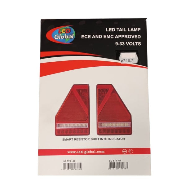 LED Triangle Combination Tail Light R/H LG571 - Naughton Farm Machinery