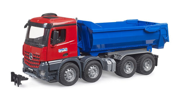 Bruder MB Arocs Halfpipe Tipper Truck. Opening back door. Tipping Body. Just like the real thing. Age 3 +