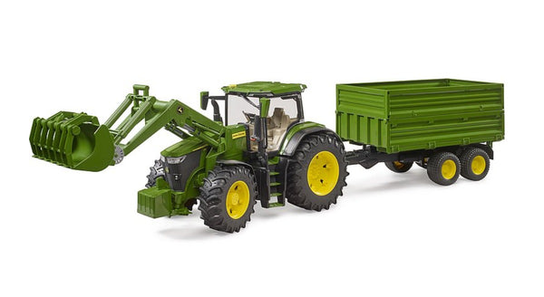Bruder John Deere 7R 350 Tractor & Trailer - Naughton Farm Machinery