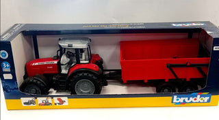 Bruder Massey Ferguson 7480 & Trailer - Naughton Farm Machinery