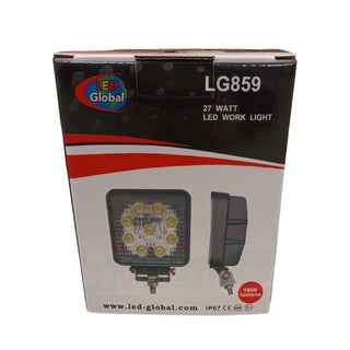27 Watt Square Work Light LED LG859 1900LM 12-24v - Naughton Farm Machinery