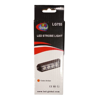 4 LED Amber Strobe Light LG755 12-24v - Naughton Farm Machinery