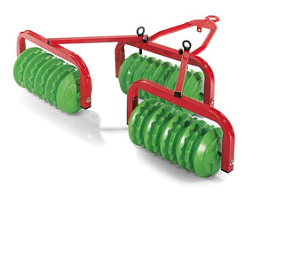 Rolly Disc Harrow Red/Green - Naughton Farm Machinery 